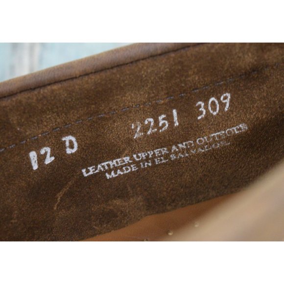 GH Bass Weejuns Camo Penny Loafers Men's Size 12 Leather Slip On Shoes - Picture 9 of 9